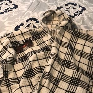 Cute poncho with hood.